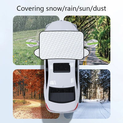 Car Snow Shield Frost Cover Windshield Winter Window Winter Car Coat Front Windshield Snow Sunscreen Dustproof Anti-Freeze Cover