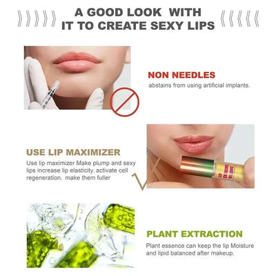 Lip Plumper Oil Serum Instant Long Lasting Volumising Essence Repair Fine Lines Increases Elasticity Sexy Balm New