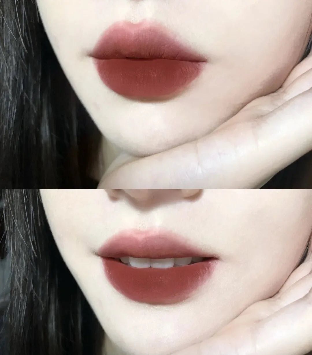 Velvet Matte Lipstick Cream Sexy Red Lip Tint Moisturizing Long Lasting Lip Gloss Waterproof Makeup Korean Cosmetics 6 Color