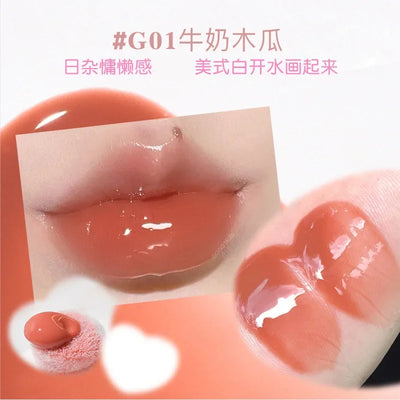 Gogotales Mirror Lip Gloss Moisturizer Shiny and Vegan Korean Vegan Liquid Lipstick Lip Jelly Plumper Gloss PROFESSIONAL MAKEUP
