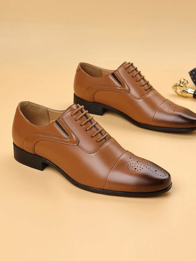 Men's Oxford Formal Dress Shoes Business Comfortable Classic Lace Up Shoes for Weddings, Church, Office, Prom