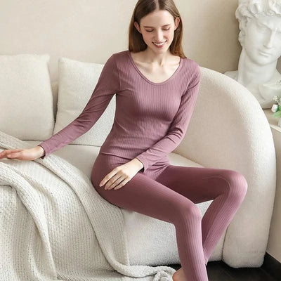 Women Thermal Underwear Winter Long Sleeve
