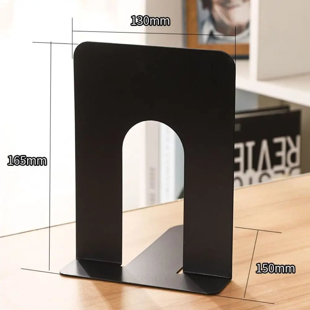 Desktop Organizer L-shaped Desk Bookends Durable INS Iron Book Stand Simple Display Book Support Rack Minimalism