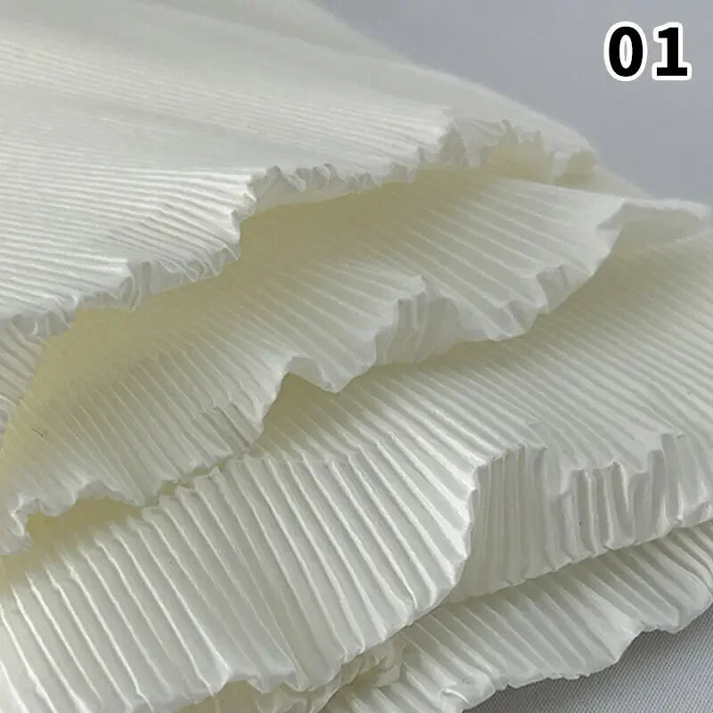 Wrinkled Texture Fabric Background Printmaking Material DIY Wedding Celebration Women Dress Suit Diy Sewing Material