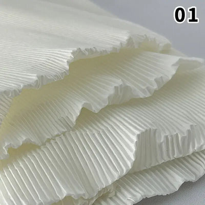 Wrinkled Texture Fabric Background Printmaking Material DIY Wedding Celebration Women Dress Suit Diy Sewing Material