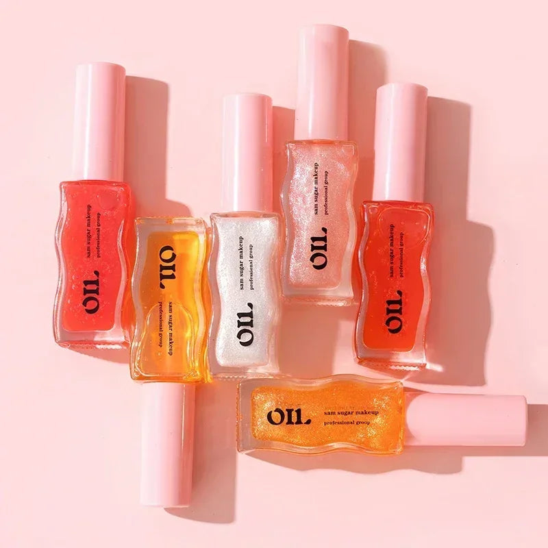 Water Light Honey Lip Oil Essence Long Lasting Moisturizing Fruity Shimmer Jelly Reduce Lip Lines Liquid Lipstick Gloss Makeup