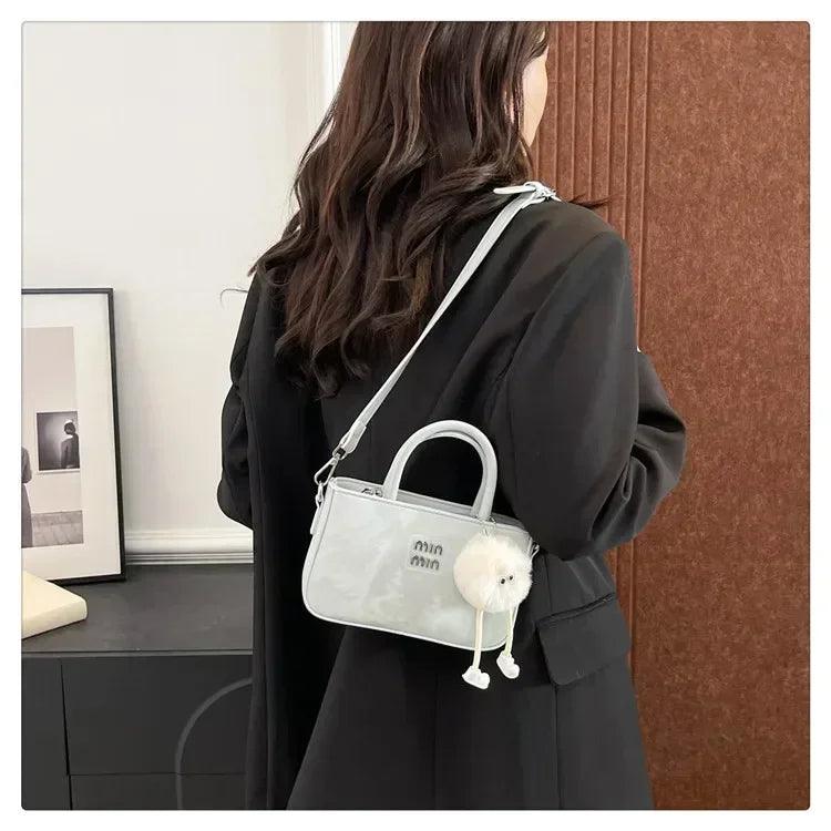 2025 new women’s luxury handbag designer small square purse fashion top handle crossbody bag elegant shoulder trendy
