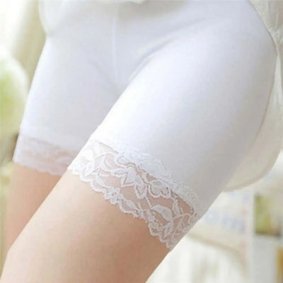 Women Seamless Solid Colour Lace Leggings