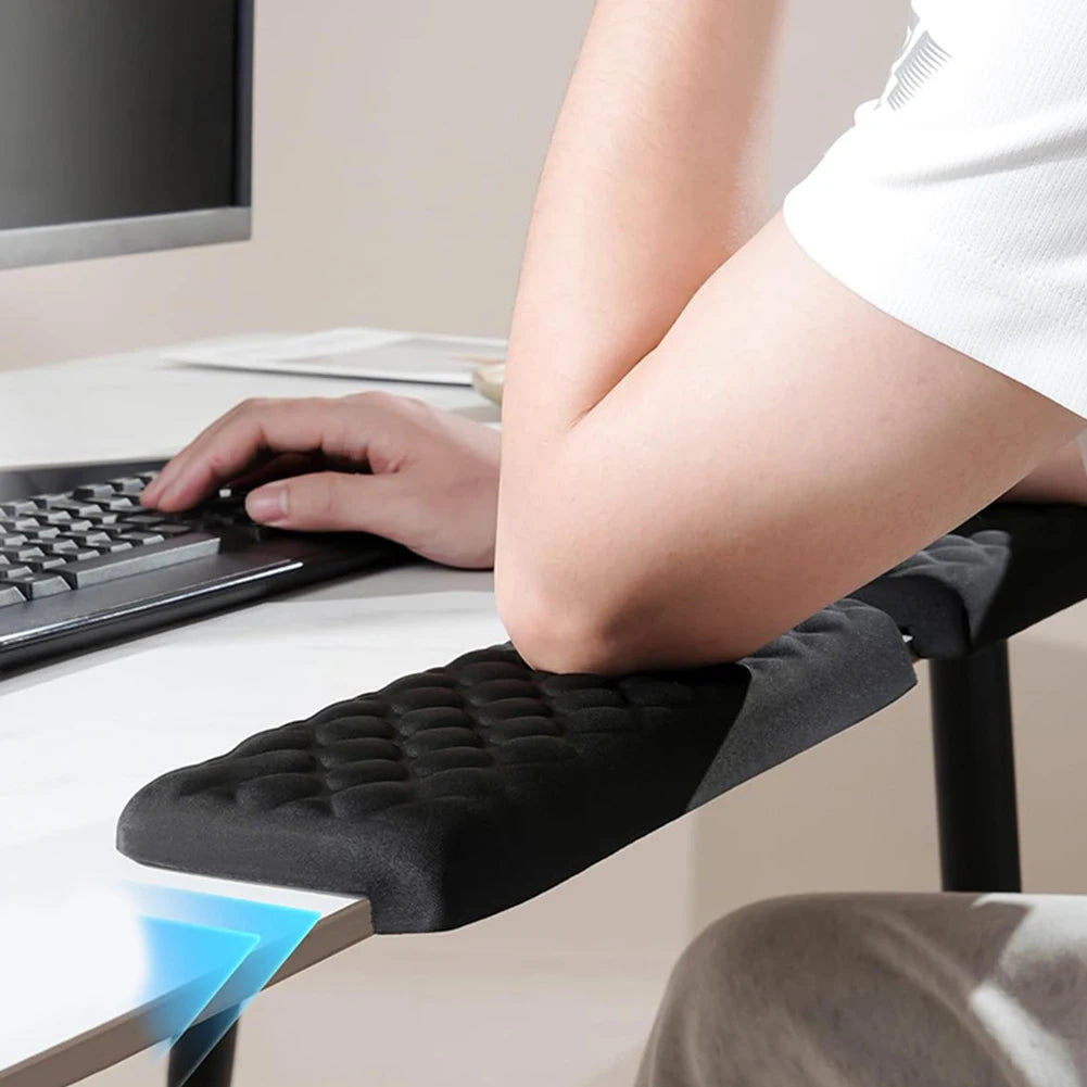 2 Pack L-Shaped Desk Elbow Pad Keyboard Wrist Rest Pad Ergonomic Wrist Support Pad for Gaming Office Computer PC Painting Gaming