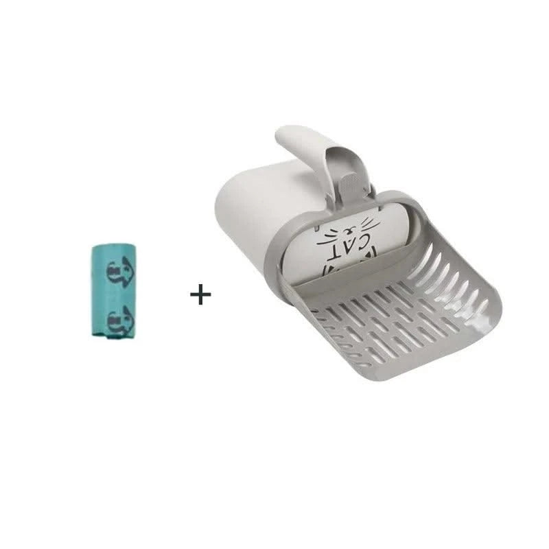 Cat Litter Shove Pet Litter Sifter Portable High-capacity Pets Cleanning Tool Detachable Pet Items with Refill Bag Cats Supplies