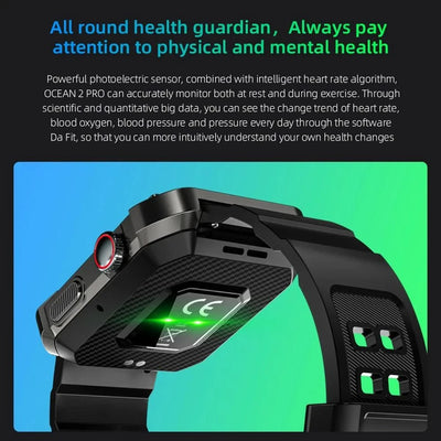 LOKMAT OCEAN 2 Pro Smart Watch Waterproof Bluetooth Calls Smartwatches 1.85 inch Touch Screen Heart Rate Monitor Fitness Tracker