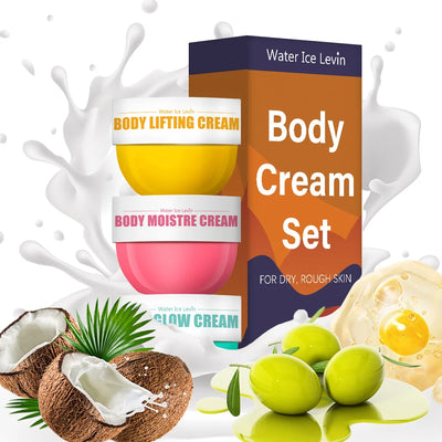 3-Piece Skin Care Set, Body Brightening Cream, Firming Body Cream, Body Moisturizer, Firming and Lifting Skin Set