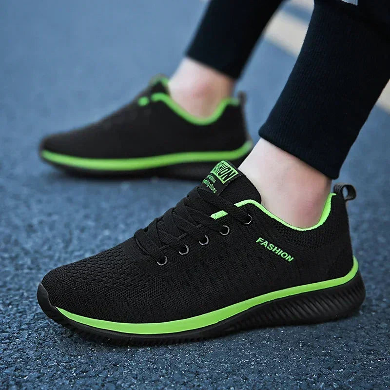 Athletic Shoes for Men Shoes Sneakers Black Casual Comfortable Knit Sneakers Breathable Athletic Running Walking Gym Shoes Men