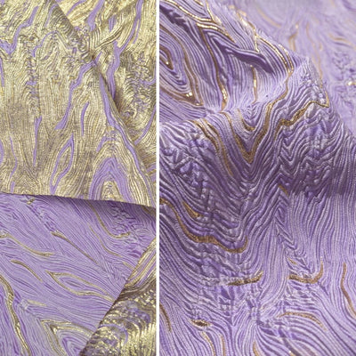 Mountain Pattern Gilt Silk Texture Jacquard Fabric Flash Three Dimensional Texture Hanfu Creative Dress Clothing Designer Fabric