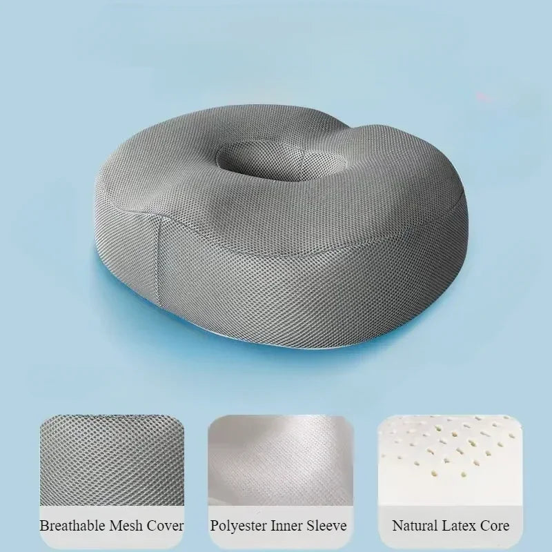 Latex Hemorrhoid Seat Cushion Thickened Office Beautiful Buttocks Pregnant Women Buttocks Pad Hollow Tailbone Protect Cushions