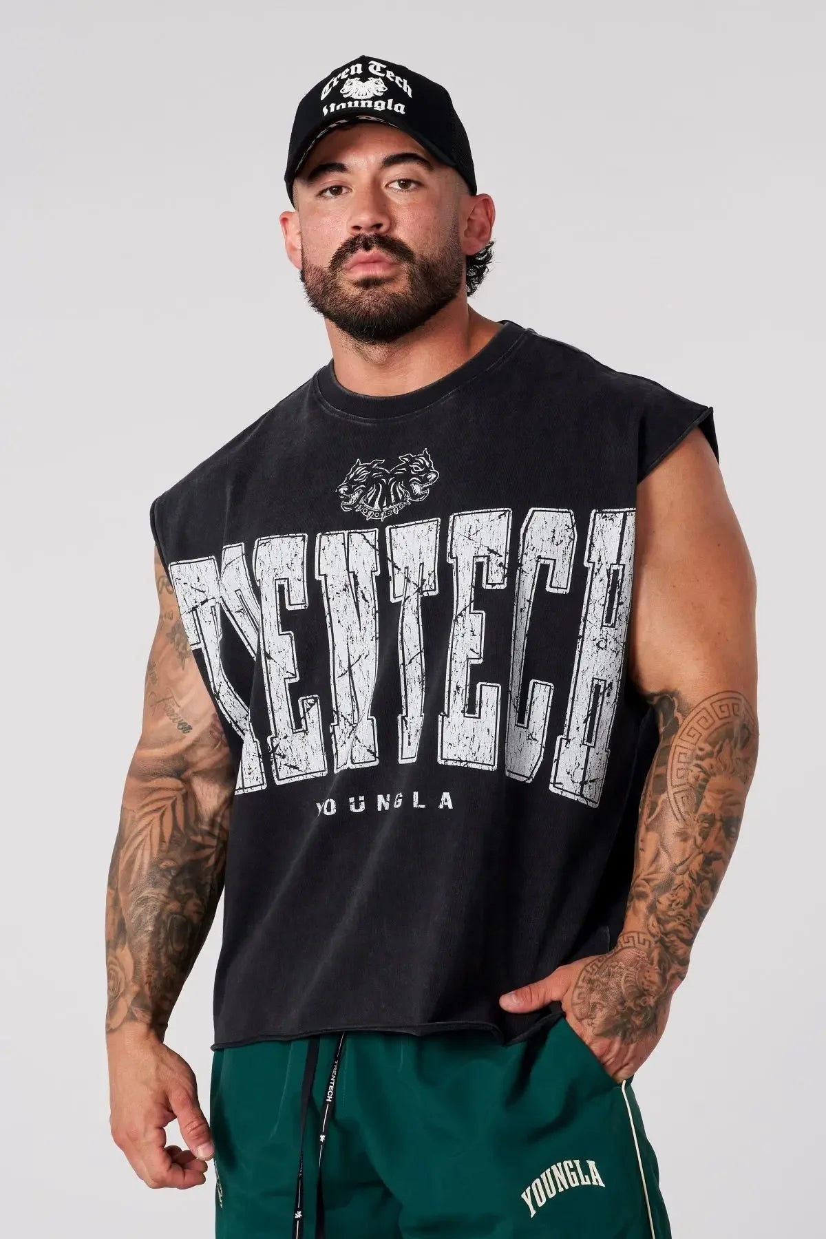 Men's Oversized Cotton Sleeveless Top - Summer Gym Vest, Fitness Running Joggers, Breathable Athletic Waistcoat for Training