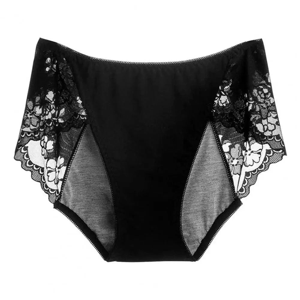 Women Lace Leakproof Lace Period Panties for Women Plus Size Butt-lifted Underwear with Design Mid Waist Elasticity Women