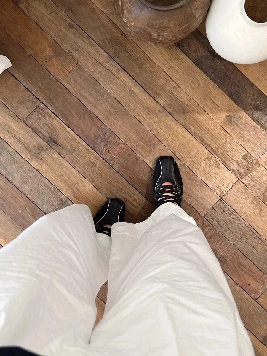 Vintage Women's Ballet Flats Training Shoes Walking Sports