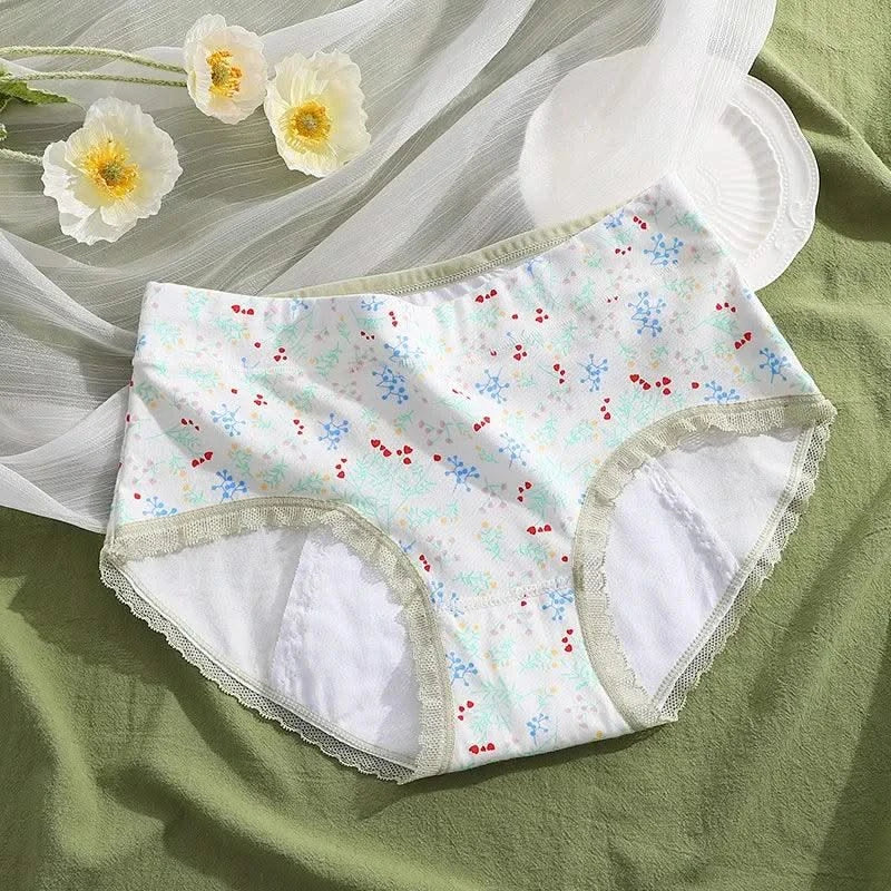 New Physiological Period Leak Proof Menstrual Panties Breathable Absorb a Small Amount Women Cotton Cute Lovely Underwear