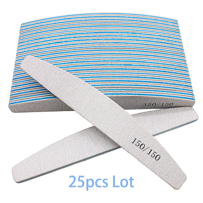 Nail File 80 to 240 Professional Tools Emery for Manicure Lime 240 Sandpaper Gel Polishing Files for Nails Buffers Set Polisher