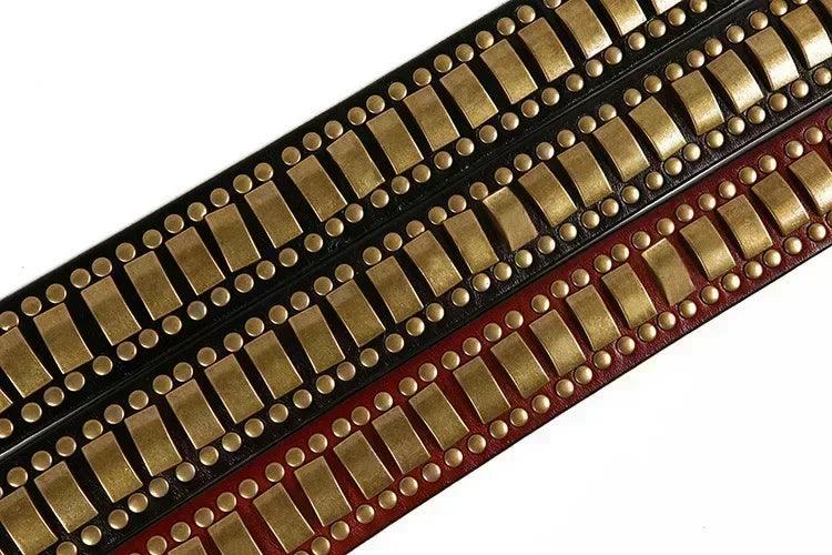 Stylish decorative waistband |original leather pin buckle punk belts | hip hop dress | for men and women