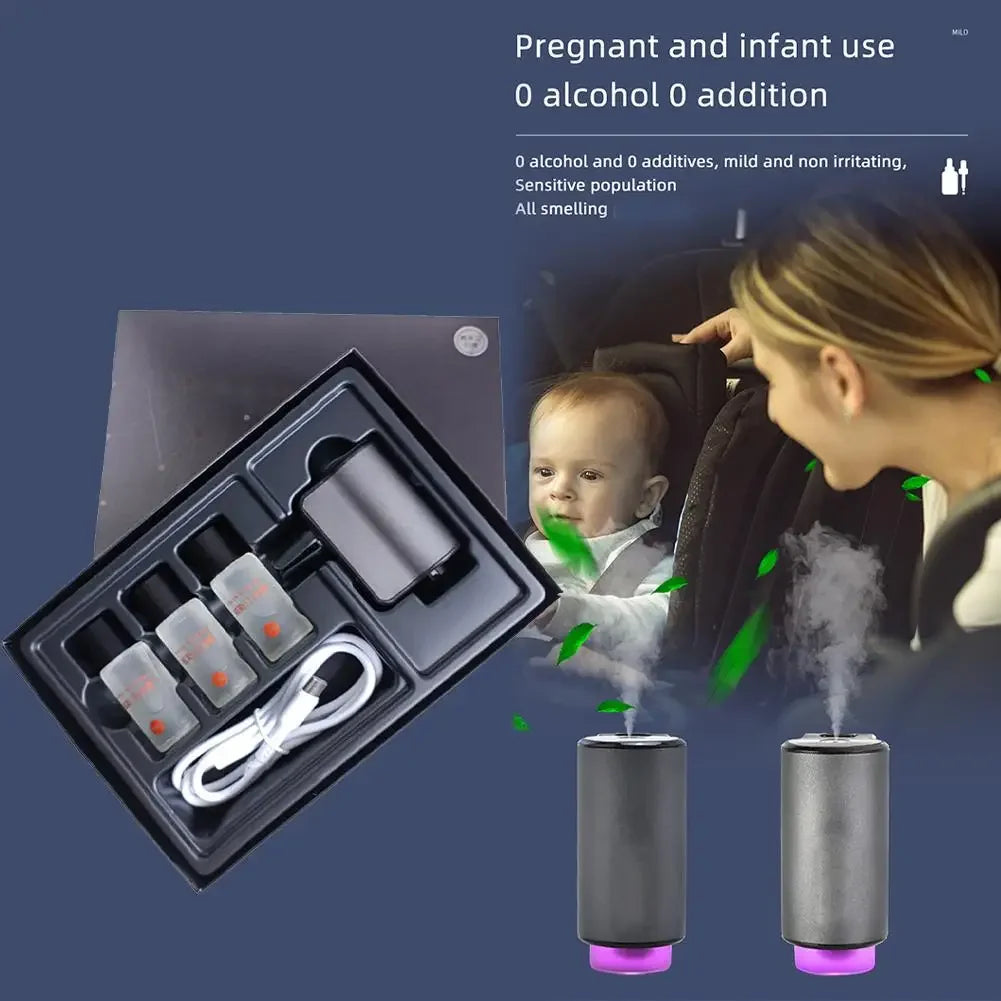 Car Air Vent Humidifier Aroma Humidifier Essential Oil Diffuser Auto Electric Air Diffuser Aroma Cars Air Freshener Perfume