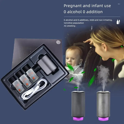 Car Air Vent Humidifier Aroma Humidifier Essential Oil Diffuser Auto Electric Air Diffuser Aroma Cars Air Freshener Perfume