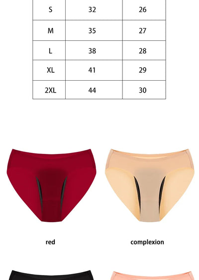Menstrual Panties Women Underwear intimatePantsHighWaist Absorvent PadSeamless Super Absorbent Abundant  Flow BriefWithLeakProof