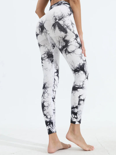 Women's Tie Dye Yoga Leggings High Waist Butt Lifting Soft & Stretchy Workout Skinny Pants