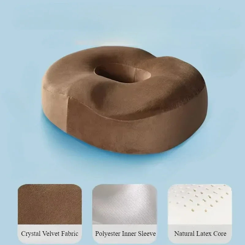 Latex Hemorrhoid Seat Cushion Thickened Office Beautiful Buttocks Pregnant Women Buttocks Pad Hollow Tailbone Protect Cushions