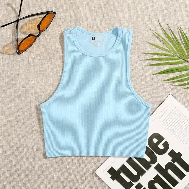Women Solid Basic Tank Tops