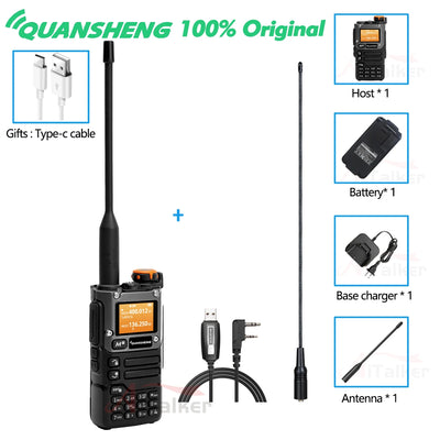 Quansheng UV K5 (8) Walkie Talkie Portable Am Fm Two Way Radio Commutator Station Amateur Ham Wireless Set Long Range Receiver
