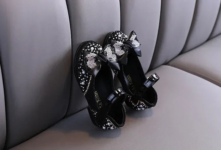 Sandals Toddler Girl Childrens Shoes Pearl Rhinestones Shining Kids Shoes Baby Girls Shoes Girls Thong Sandals