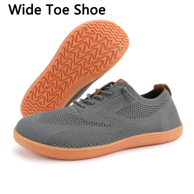 Wide Toe Barefoot Shoes Mens Womens Minimalist Walking Sneakers Shoes | Zero Drop Sole | Breathable Mesh Cross Training Shoes
