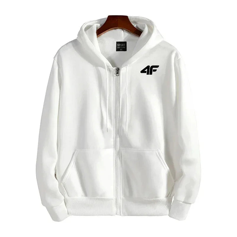 Men's Outerwear Hot Sales Fashion Loose Zipper Tops Printing Sports Hoodie Coat Casual Street Mens Cardigan Sweatshirt Clothing