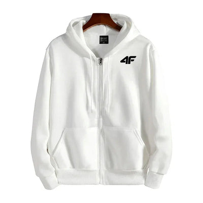 Men's Outerwear Hot Sales Fashion Loose Zipper Tops Printing Sports Hoodie Coat Casual Street Mens Cardigan Sweatshirt Clothing