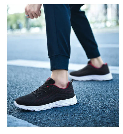 New Athletic Shoes for Men Shoes Sneakers Black Casual Men Mesh Sneakers Breathable Tennis Running Walking Gym Men Shoes