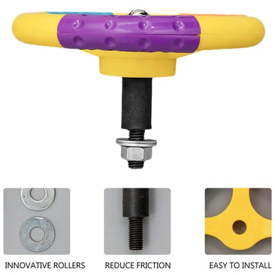 Durable Kids Toy Car Steering Wheel For Bumper Car Multicolor Universal With Screws Plastic Handle Gift Vocal Toys Electronic