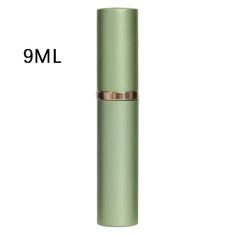 Portable Luxurious 9ml Travel Perfume Bottle Rosted Metal Shell Bottom Filling Sample Delicate Spray Empty Perfume Dispenser