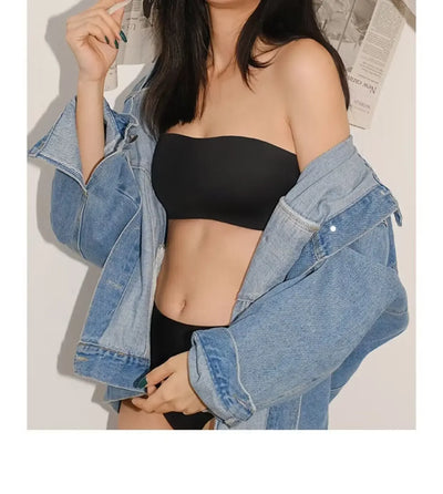 Women Sexy Strapless Bra Push Up