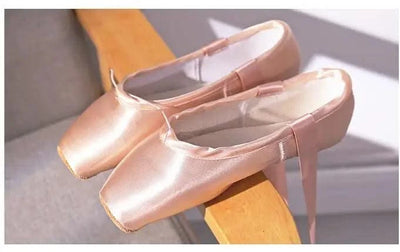 Women Professional Ballet Dance Shoes Child and Adult Ballet Pointe Dance Shoes with Ribbons Shoes Woman Zapatos Mujer Sneakers
