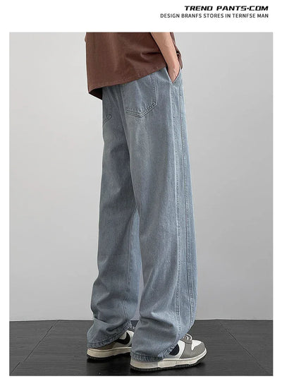 Men's denim pants American retro straight leg jeans loose and breathable suitable for daily casual street men's essential items