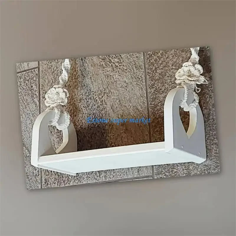 090B Newborns Photography Props Wooden Swing for Baby Photoshoots Decorative Photoshoots Trapeze Studio Furniture