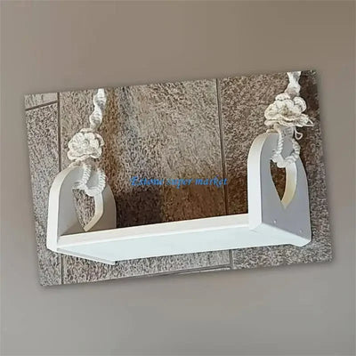 090B Newborns Photography Props Wooden Swing for Baby Photoshoots Decorative Photoshoots Trapeze Studio Furniture