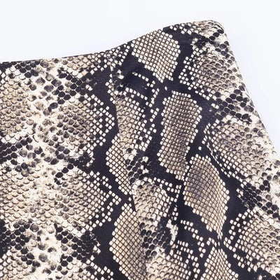 2025 New Women's Midi Dress Animal Print Elegant and Fashionable Satin-Like Texture Versatile and Easy to Style