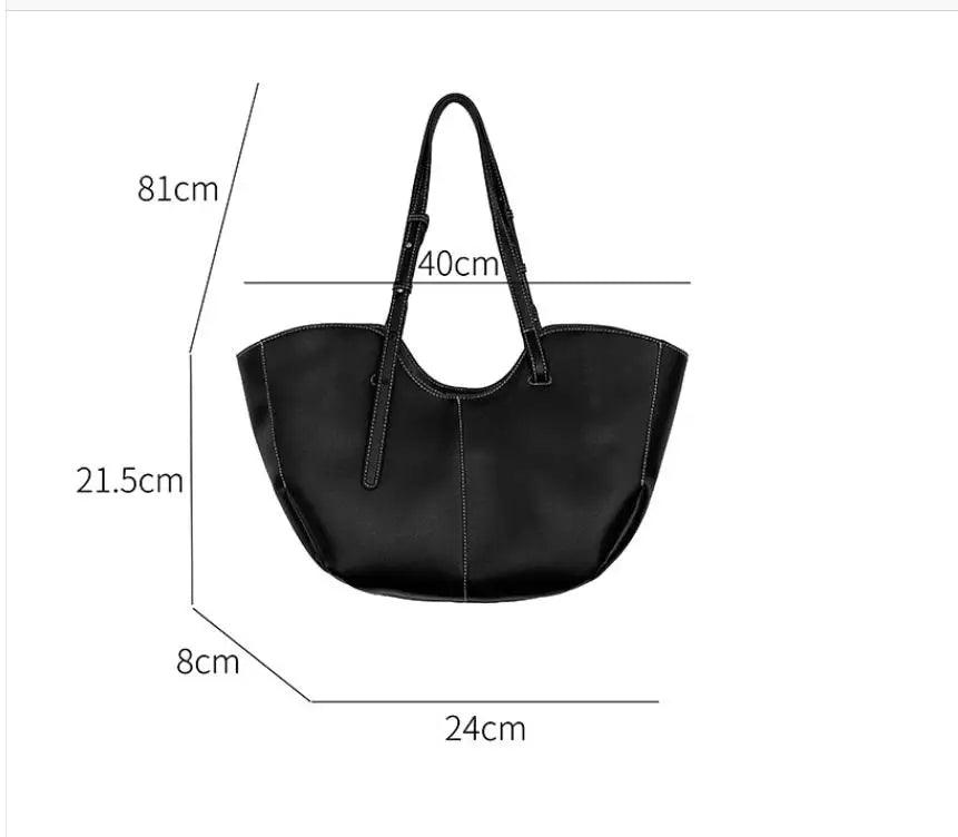 Designer large capacity women handbag single shoulder portable shopping bag luxury leather ladies commuter underarm