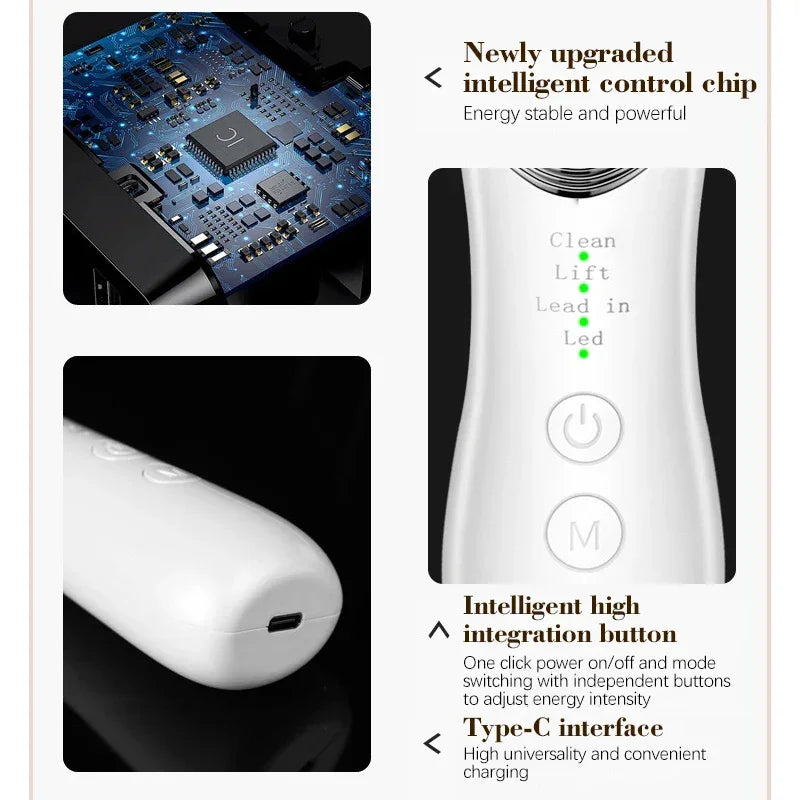 Neck EMS Photon Therapy Beauty Facial Lift Machine Facial Massager Firming Double Chin Anti Wrinkle Neck Lifting Beauty Device