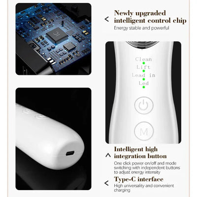 Neck EMS Photon Therapy Beauty Facial Lift Machine Facial Massager Firming Double Chin Anti Wrinkle Neck Lifting Beauty Device