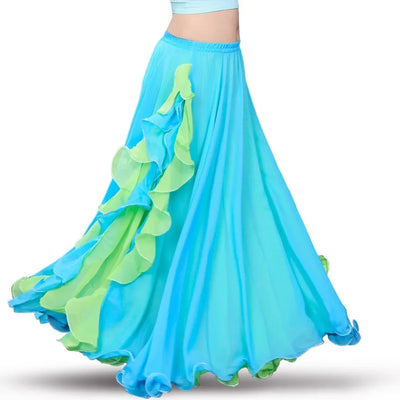 Belly Dance Skirt Undercover Practice Clothing for Women 2024 New Sexy Oriental Dance Half Body Beginner's Big Swing Skirt