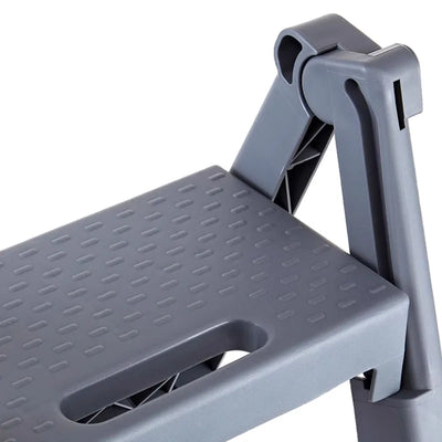 Large Load Capacity Plastic Folding Ladder Sturdy Portable Step Ladder for Home Garden Use